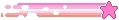 gif with a spinning star and a trail the colors of the lesbian flag